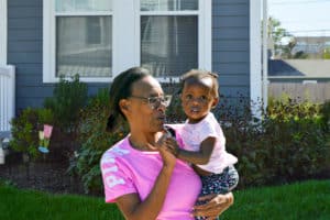Kimberly with child